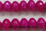 CCN1366 15.5 inches 10*14mm faceted rondelle candy jade beads