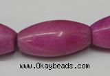 CCN138 15.5 inches 15*30mm rice candy jade beads wholesale