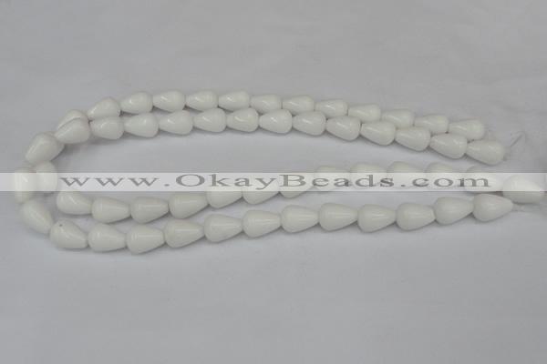 CCN140 15.5 inches 10*14mm teardrop candy jade beads wholesale