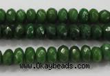 CCN1403 15.5 inches 5*8mm faceted rondelle candy jade beads