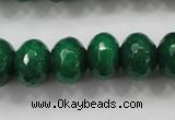 CCN1416 15.5 inches 10*14mm faceted rondelle candy jade beads