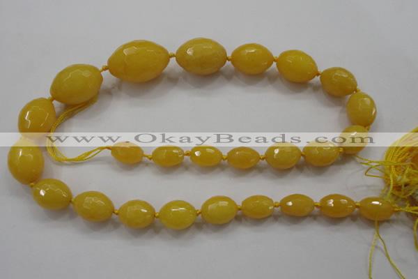 CCN1513 15.5 inches 10*14mm – 20*30mm faceted rice candy jade beads