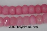 CCN152 15.5 inches 8*12mm faceted rondelle candy jade beads