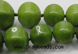 CCN1534 15.5 inches 8*8mm - 20*20mm pumpkin candy jade beads