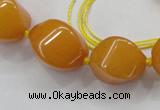 CCN1546 15.5 inches 10*14mm - 20*30mm twisted tetrahedron candy jade beads