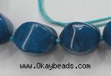 CCN1548 15.5 inches 10*14mm - 20*30mm twisted tetrahedron candy jade beads