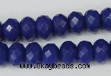 CCN155 15.5 inches 8*12mm faceted rondelle candy jade beads