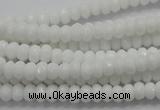 CCN1592 15.5 inches 4*6mm faceted rondelle candy jade beads