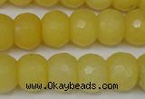 CCN161 15.5 inches 12*16mm faceted rondelle candy jade beads