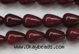 CCN1672 15.5 inches 10*14mm teardrop candy jade beads wholesale