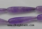 CCN1710 15.5 inches 8*40mm faceted teardrop candy jade beads wholesale