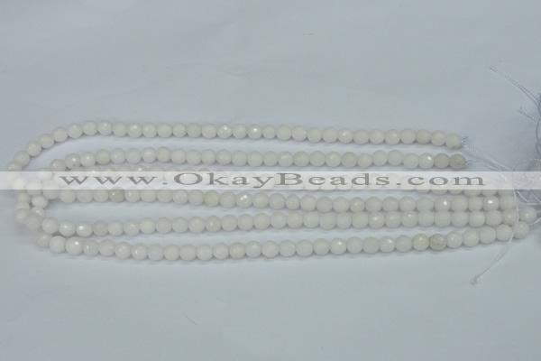 CCN1800 15 inches 4mm faceted round candy jade beads wholesale