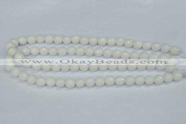 CCN1803 15 inches 10mm faceted round candy jade beads wholesale