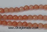 CCN1810 15 inches 4mm faceted round candy jade beads wholesale