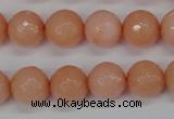 CCN1814 15 inches 12mm faceted round candy jade beads wholesale