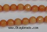 CCN1822 15 inches 8mm faceted round candy jade beads wholesale