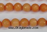 CCN1823 15 inches 10mm faceted round candy jade beads wholesale