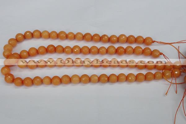 CCN1823 15 inches 10mm faceted round candy jade beads wholesale