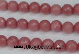 CCN1832 15 inches 8mm faceted round candy jade beads wholesale