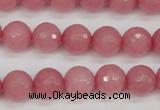 CCN1833 15 inches 10mm faceted round candy jade beads wholesale