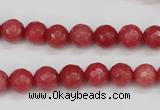 CCN1842 15 inches 8mm faceted round candy jade beads wholesale