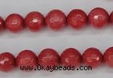 CCN1843 15 inches 10mm faceted round candy jade beads wholesale