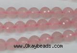 CCN1851 15 inches 6mm faceted round candy jade beads wholesale