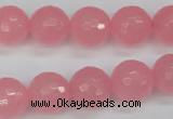 CCN1854 15 inches 12mm faceted round candy jade beads wholesale