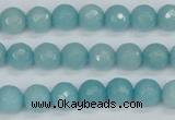 CCN1862 15 inches 8mm faceted round candy jade beads wholesale