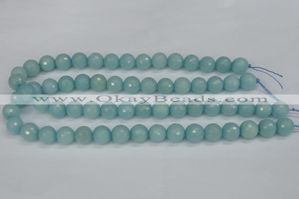 CCN1864 15 inches 12mm faceted round candy jade beads wholesale