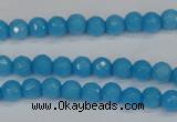 CCN1870 15 inches 4mm faceted round candy jade beads wholesale