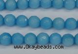 CCN1872 15 inches 8mm faceted round candy jade beads wholesale