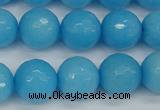 CCN1875 15 inches 14mm faceted round candy jade beads wholesale