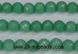 CCN1882 15 inches 8mm faceted round candy jade beads wholesale