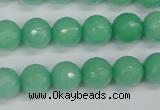 CCN1883 15 inches 10mm faceted round candy jade beads wholesale