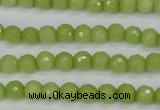 CCN1900 15 inches 4mm faceted round candy jade beads wholesale