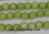 CCN1902 15 inches 8mm faceted round candy jade beads wholesale