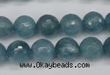 CCN1914 15 inches 12mm faceted round candy jade beads wholesale