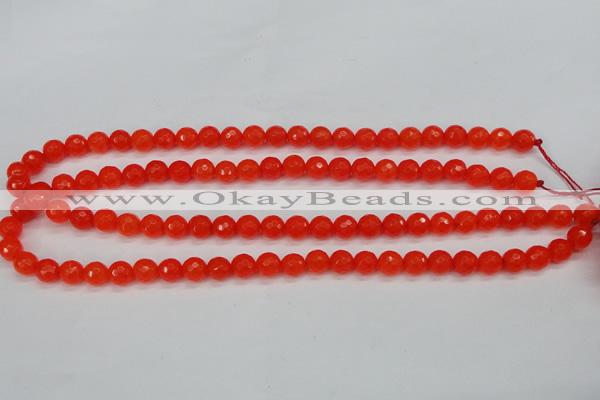 CCN1951 15 inches 6mm faceted round candy jade beads wholesale