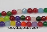 CCN1980 15 inches 4mm faceted round candy jade beads wholesale