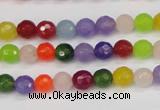 CCN1982 15 inches 8mm faceted round candy jade beads wholesale