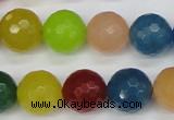 CCN1985 15 inches 14mm faceted round candy jade beads wholesale