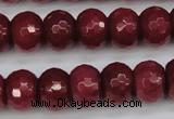 CCN1993 15 inches 10*14mm faceted rondelle candy jade beads wholesale