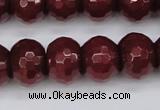 CCN1994 15 inches 12*16mm faceted rondelle candy jade beads wholesale