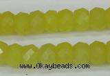 CCN2006 15 inches 8*12mm faceted rondelle candy jade beads wholesale