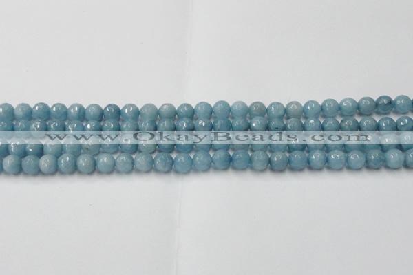 CCN2016 15 inches 6mm faceted round candy jade beads wholesale