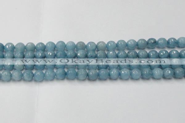 CCN2019 15 inches 12mm faceted round candy jade beads wholesale