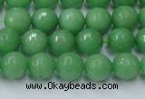 CCN2031 15 inches 8mm faceted round candy jade beads wholesale