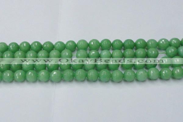 CCN2034 15 inches 14mm faceted round candy jade beads wholesale