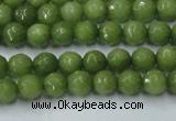 CCN2036 15 inches 4mm faceted round candy jade beads wholesale